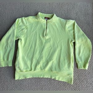 Orvis Sweater 1/4 Zip Long Sleeve Pullover Cotton Green‎ Fishing Outdoors Size M